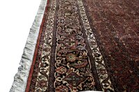 Perser Teppich Orient 255x332 cm 100% Wolle mit Seidenanteil Handgeknüpft rot