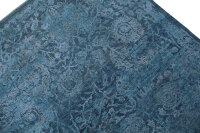 Edler Design Teppich Orient 200x300 cm 100% Wolle Handgeknüpft blautöne indigo