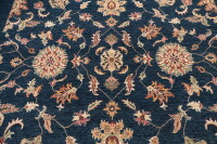 Teppich Orient Ziegler 250x300 cm 100% Wolle Rug Carpet Handgeknüpf beige blau