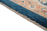 Teppich Orient Ziegler Ariana  200x300 cm 100% Wolle Rug Handgeknüpf blau gold