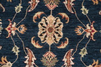 Teppich Orient Ziegler 200x300 cm 100% Wolle Rug Carpet Handgeknüpf blau meliert