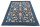 Teppich Orient Ziegler 200x300 cm 100% Wolle Rug Carpet Handgeknüpf blau meliert