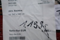 Teppich Perser Orient Felder Bekhtiar  250x350 cm 100% Wolle Handgeknüpft rot