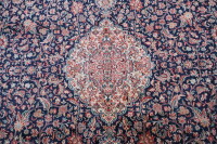 Teppich Orient Kaschmir Seide Handgeknüpft 250x300 cm 100% Reine Seide Rug blau