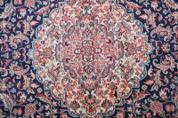 Teppich Orient Kaschmir Seide Handgeknüpft 250x300 cm 100% Reine Seide Rug blau