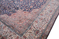 Teppich Orient Kaschmir Seide Handgeknüpft 250x300 cm 100% Reine Seide Rug blau