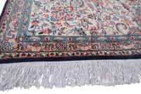 Teppich Orient Kaschmir Seide Handgeknüpft 250x300 cm 100% Reine Seide Rug blau