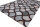 Leder Teppich Tappeto 150x240 cm Rindsleder Rug Cowhide Kuhfell braun beige