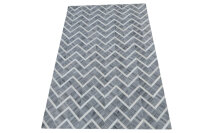 Leder Teppich Tappeto 150x240 cm Rindsleder Rug Cowhide Kuhfell grau creme