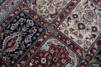 Teppich Orient Indo Felder Ghom 250x300 cm Carpet 100% Wolle Handgeknüpft terra
