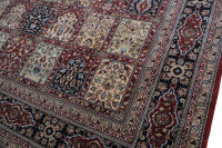 Teppich Orient Indo Felder Ghom 250x300 cm Carpet 100% Wolle Handgeknüpft terra