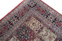 Teppich Orient Indo Felder Ghom 250x300 cm Carpet 100% Wolle Handgeknüpft terra