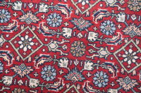 Teppich Orient  Himla Herati Rund 100x100 cm 100% Wolle Handgeknüpft creme rot