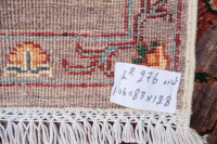 Teppich Orient Ziegler Sultani 83x128 cm 100% Wolle Handgeknüpft Rug hell lila