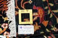 Teppich Orient Ziegler Frahan 86x124 cm 100% Wolle Handgeknüpft schwarz