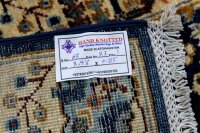 Teppich Orient Läufer Ziegler 85x300 cm 100% Wolle Handgeknüpft Rug blau
