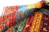 Teppich Orient Ziegler Khorjin 170x230 cm 100% Wolle Handgeknüpft grau rot