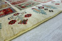 Teppich Orient Felder Ziegler 170x240 cm 100% Wolle Handgeknüpft Carpet beige