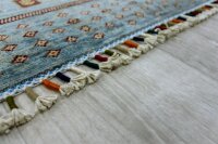 Teppich Orient Ziegler Khorjin 170x240 cm 100% Wolle Handgeknüpft grau terra