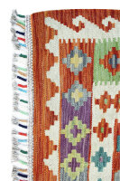 Afghan Kelim Maimana Handgewebt 100% Schurwolle 200x300 cm Flachgewebe Kilim