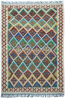 Teppich Afghan Kelim Handgewebt 100% Wolle 150x200 cm...