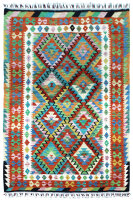 Teppich Afghan Kelim Maimana Handgewebt 100% Wolle...