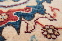 Teppich Orient Ziegler Sultani 120x180 cm 100% Wolle Handgeknüpft Rug beige