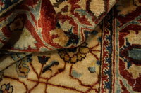 Teppich Orient Ziegler Sultani 120x180 cm 100% Wolle Handgeknüpft Rug beige