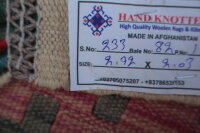 Teppich Afghan Kelim Handgewebt 100% Wolle 200x290 cm Carpet Flachgewebe Pink