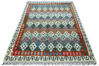 Teppich Afghan Kelim Handgewebt 100% Wolle 200x290 cm...