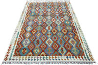 Teppich Afghan Kelim Handgewebt 100% Wolle 200x300 cm...