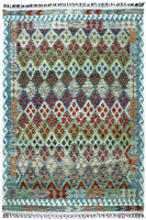Teppich Afghan Kelim Handgewebt 100% Wolle 200x280 cm...