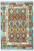 Teppich Afghan Kelim Handgewebt 100% Wolle 170x240 cm...