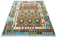 Teppich Afghan Kelim Handgewebt 100% Wolle 170x240 cm...