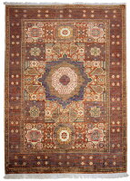 Teppich Orient Afghan Ziegler Mamluk 150x200 cm 100% Wolle Rug Handgeknüpft