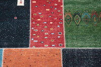 Teppich Patchwork Flachgewebe Kelim 250x300 cm 100% Wolle Handgeknüpft Rug multi
