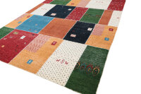Teppich Patchwork Flachgewebe Kelim 250x300 cm 100% Wolle Handgeknüpft Rug multi
