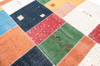 Teppich Patchwork Flachgewebe Kelim 250x300 cm 100% Wolle Handgeknüpft Rug multi