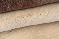 Designer Teppich Lavish fein 250x300 cm 100% Wolle Handgeknüpft Rug Braun beige