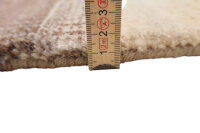 Designer Teppich Lavish fein 250x300 cm 100% Wolle Handgeknüpft Rug Braun beige