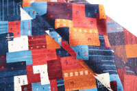 Teppich Perser Gabbeh Loribaft Nomad 250x350 cm Handgeknüpft 100% Wolle multi
