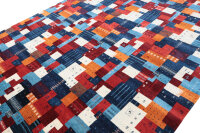 Teppich Perser Gabbeh Loribaft Nomad 250x350 cm Handgeknüpft 100% Wolle multi