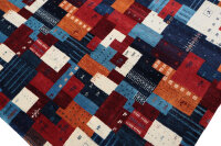 Teppich Perser Gabbeh Loribaft Nomad 250x350 cm Handgeknüpft 100% Wolle multi