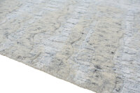 Teppich Nepal Handgeknüpft Seide Wolle Rug 250x300 cm Tappeto natur weiß