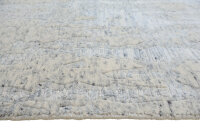 Teppich Nepal Handgeknüpft Seide Wolle Rug 250x300 cm Tappeto natur weiß