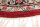 Teppich Orient  Himla Herati Rund 100x100 cm 100% Wolle Handgeknüpft Fransen rot