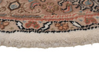 Teppich Orient Herati Rund 100x100 cm 100% Wolle Rug Handgeknüpft creme beige