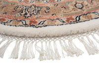 Teppich Orient Indo Bidjar Rund 100x100 cm 100% Wolle Handgeknüpft beige creme