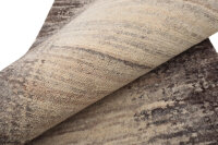 Teppich Nepal Montana Meli Handgeknüpft Rug 100% Wolle 70x140 cm natural beige