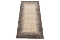 Teppich Nepal Montana Meli Handgeknüpft Rug 100% Wolle 70x140 cm natural beige